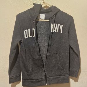 Old Navy Boys Zipper Fleece Hooded Jacket Size L